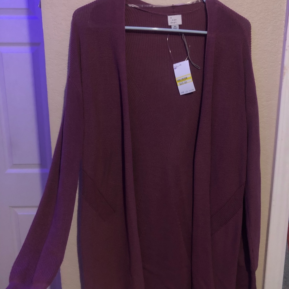 Maroon Cardigan